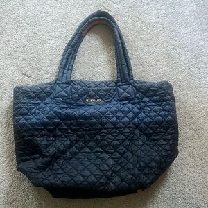 MZ Wallace Medium Metro Tote - navy and black